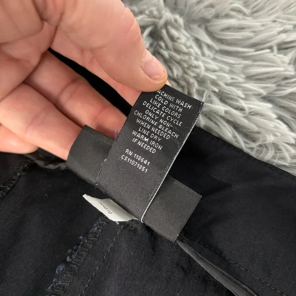 Lane Bryant Petite Black Dress Pants Button Accent Stretch 24P Rayon Nylon Blend - Picture 13 of 16